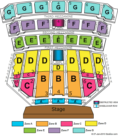 Radio City Music Hall Seating Chart
